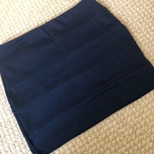 Navy pencil bodycon skirt